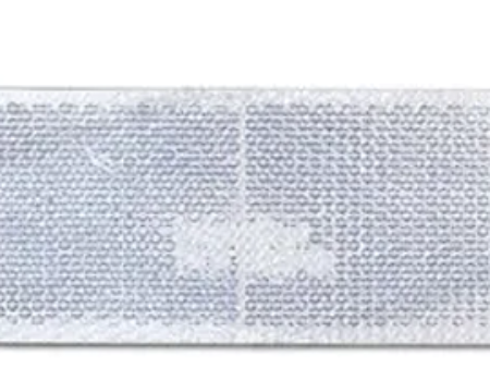Refletor retangular branco autoadesivo 76×34