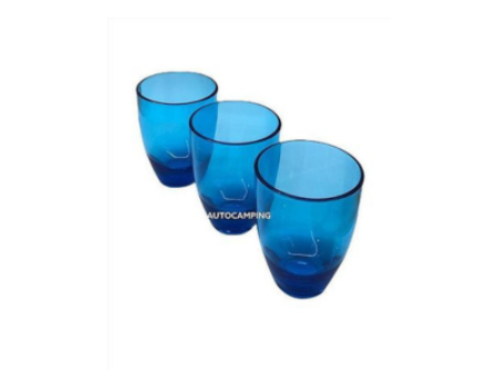 Conjunto de 3 copos Azuis