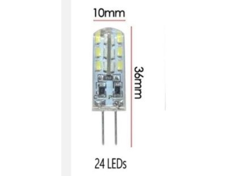 Lâmpadas LED G4, 3W, 24 leds